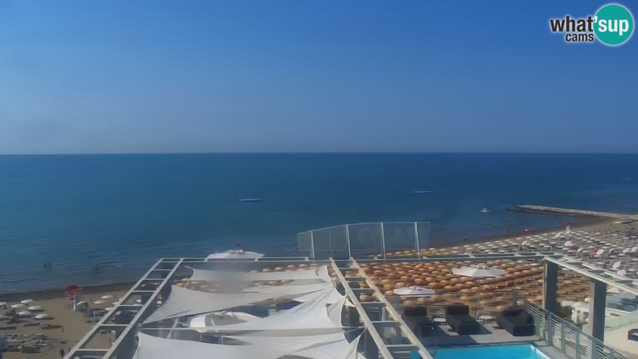 Caorle playa Ponente camera web – Hotel Marco Polo