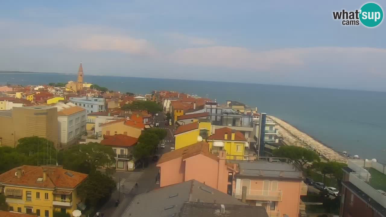 Webcam Caorle Ponente beach from Hotel Marco Polo