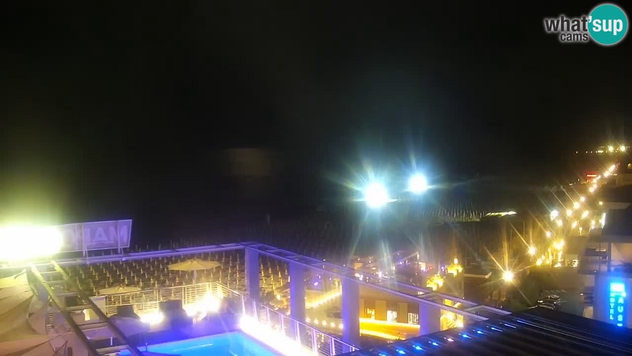 Webcam Caorle Ponente beach from Hotel Marco Polo