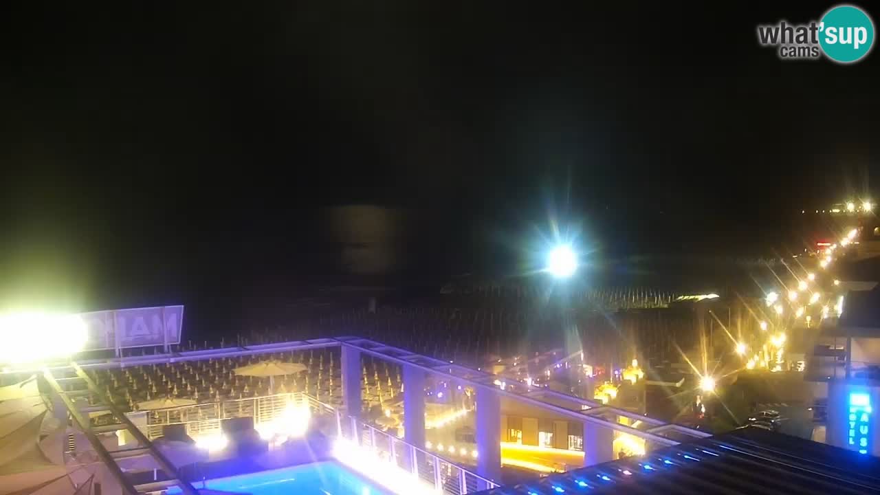 Webcam Caorle Ponente beach from Hotel Marco Polo