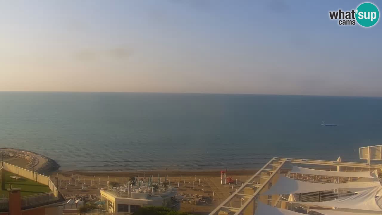 Webcam Caorle weststrand – Ponente Strand nach Hotel Marco Polo