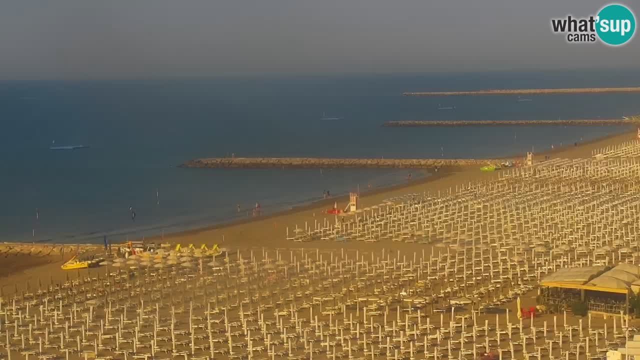 Webcam Caorle weststrand – Ponente Strand nach Hotel Marco Polo