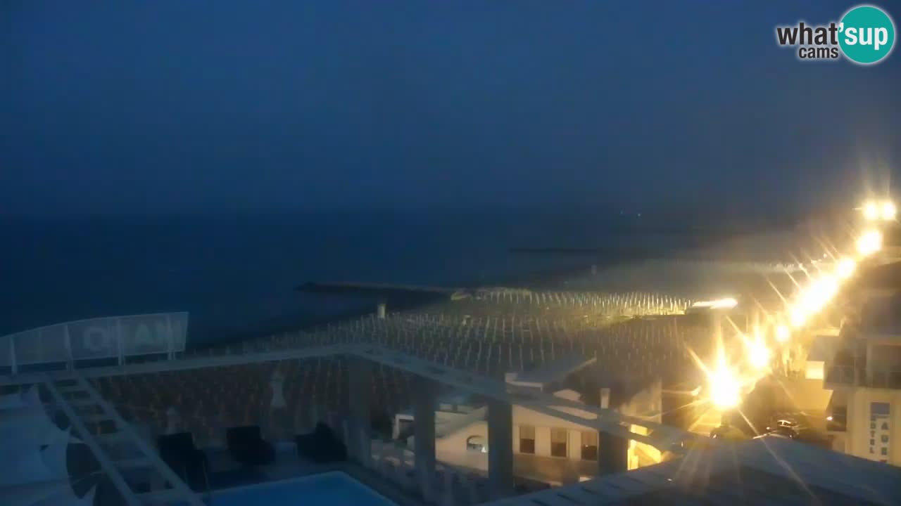 Webcam Caorle weststrand – Ponente Strand nach Hotel Marco Polo