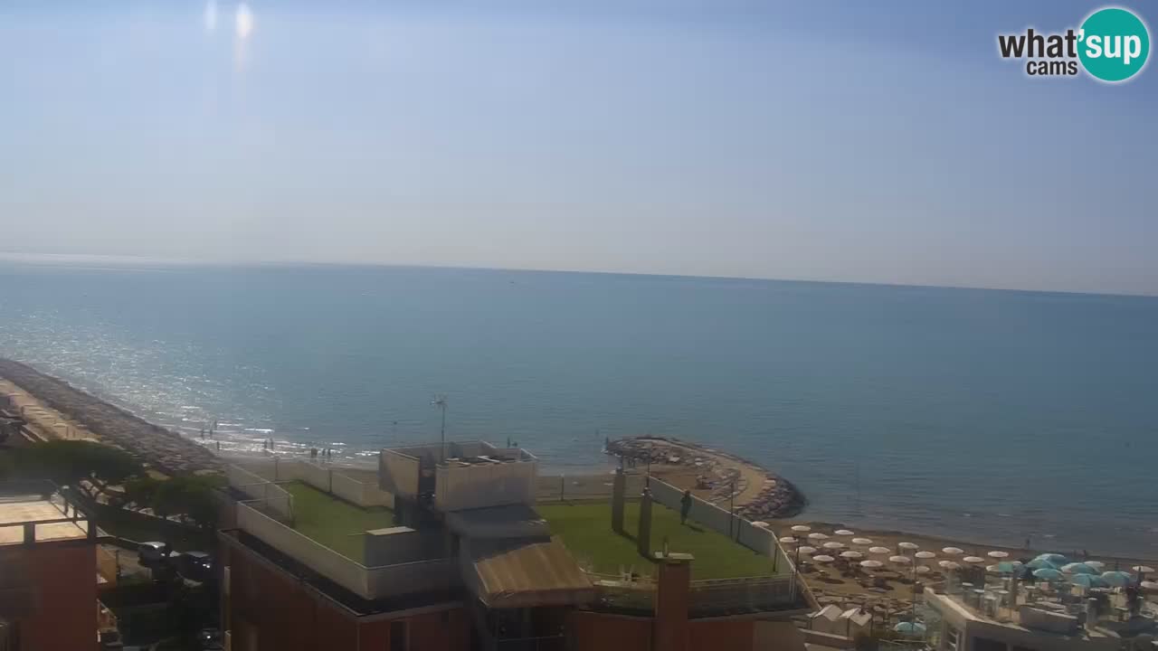 Webcam Caorle weststrand – Ponente Strand nach Hotel Marco Polo