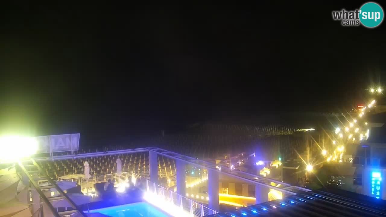 Webcam Caorle weststrand – Ponente Strand nach Hotel Marco Polo