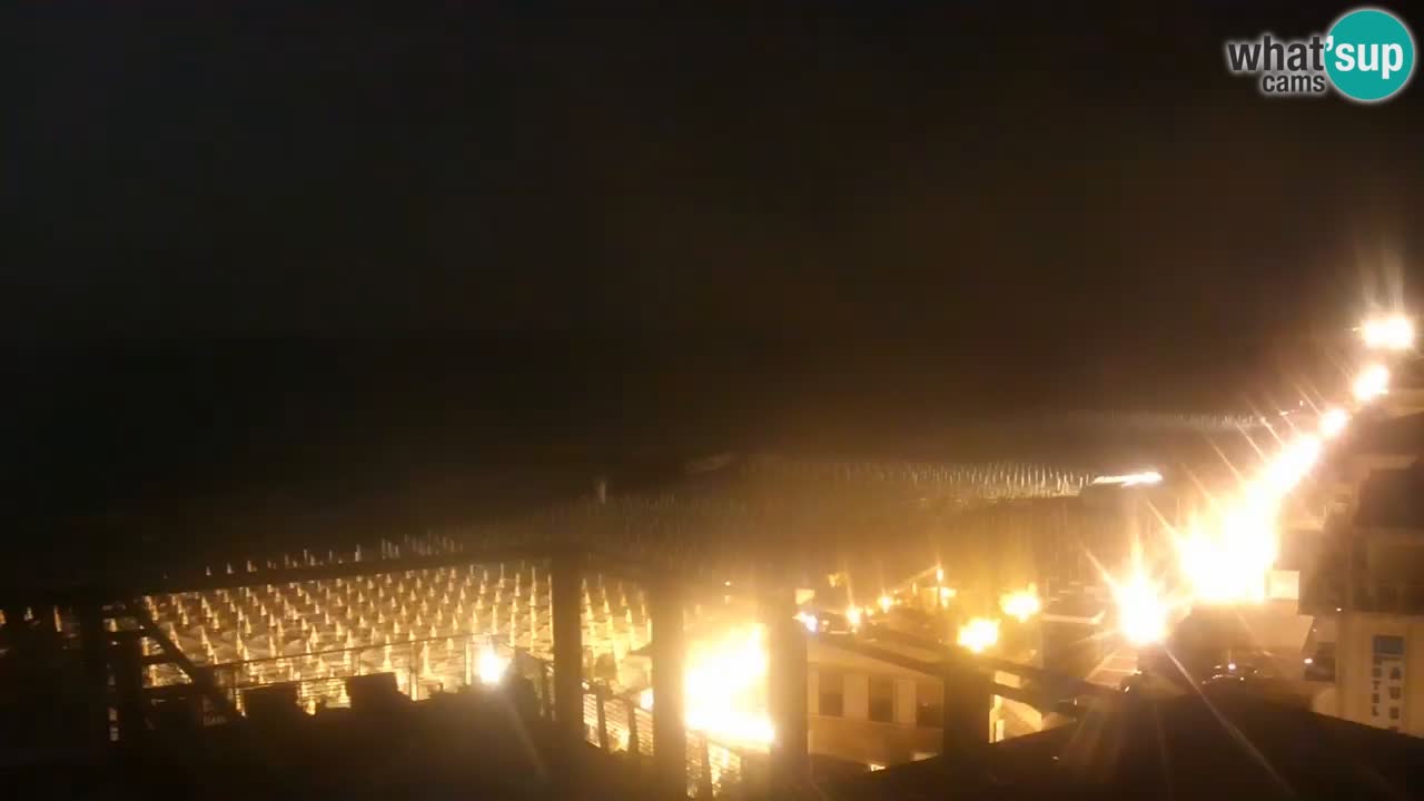 Webcam Caorle Ponente beach from Hotel Marco Polo