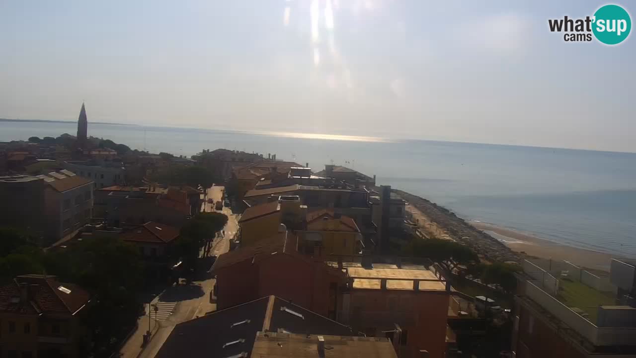 Webcam Caorle Ponente beach from Hotel Marco Polo