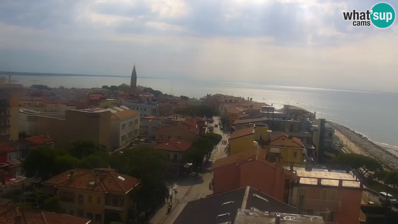 Webcam Caorle Ponente beach from Hotel Marco Polo