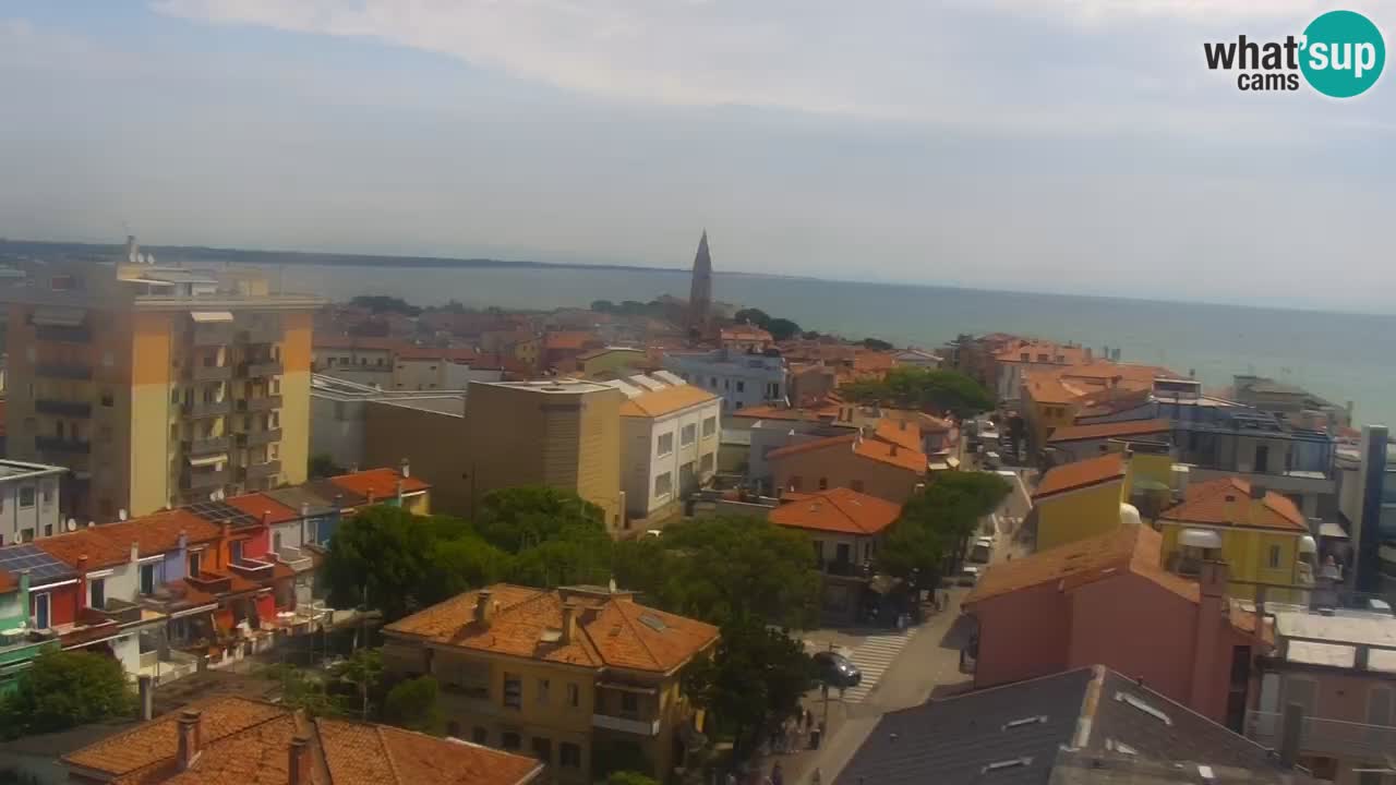 Webcam Caorle Ponente beach from Hotel Marco Polo