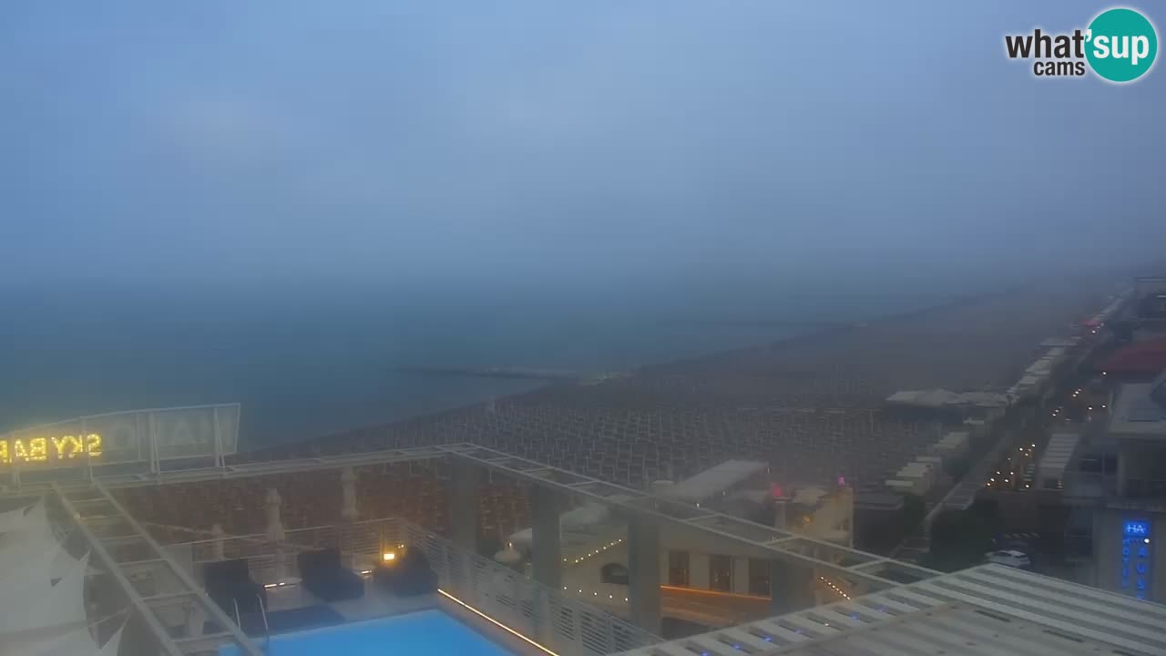 Webcam Caorle Ponente beach from Hotel Marco Polo