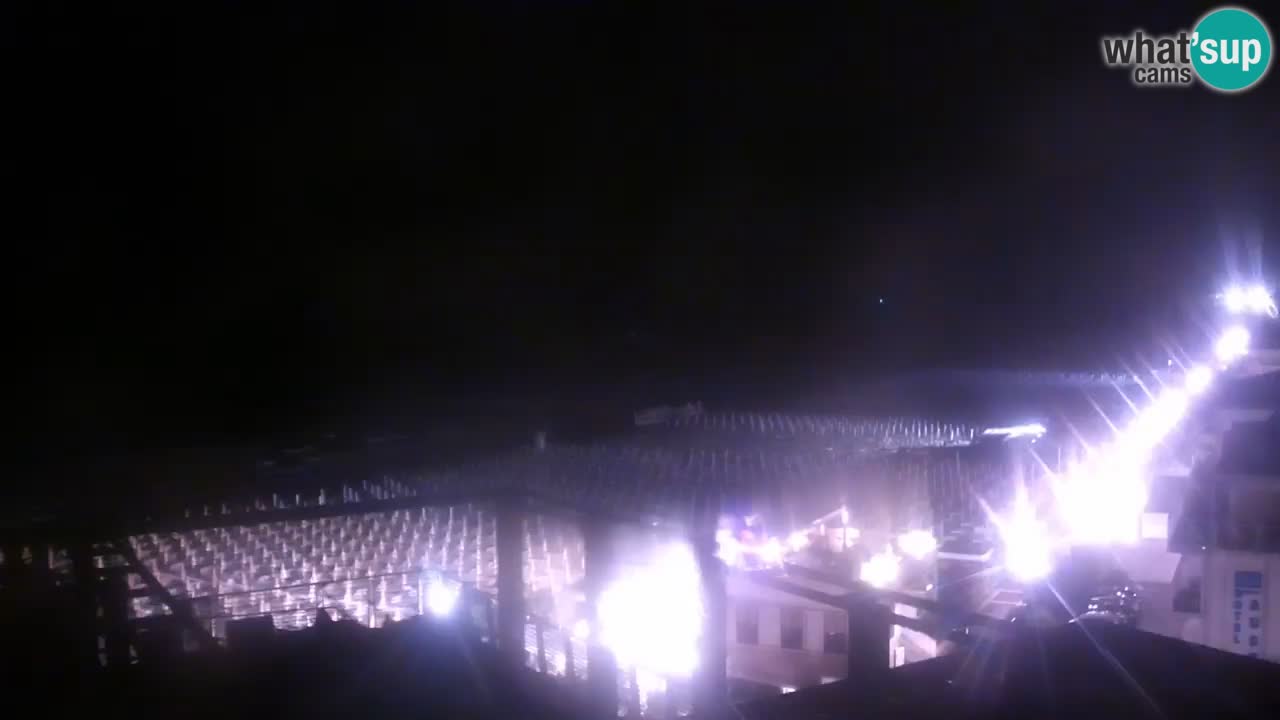 Webcam Caorle weststrand – Ponente Strand nach Hotel Marco Polo
