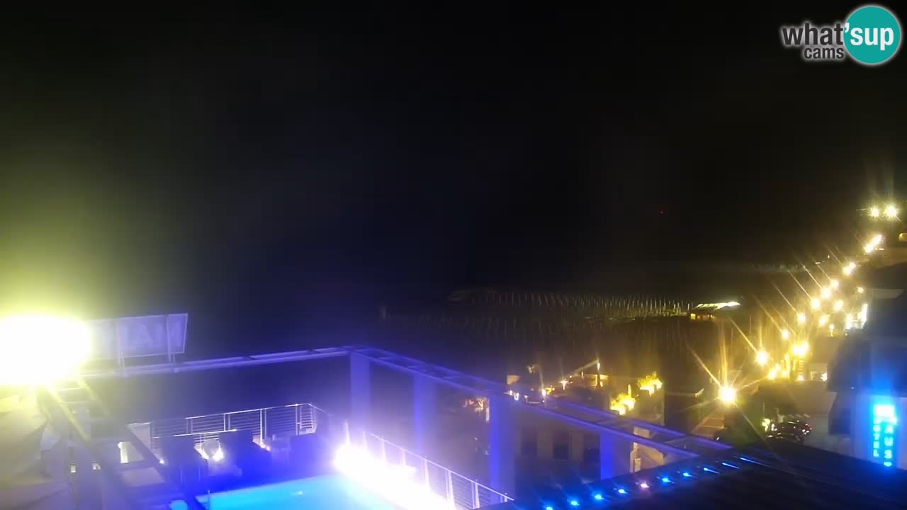 Webcam Caorle Ponente beach from Hotel Marco Polo