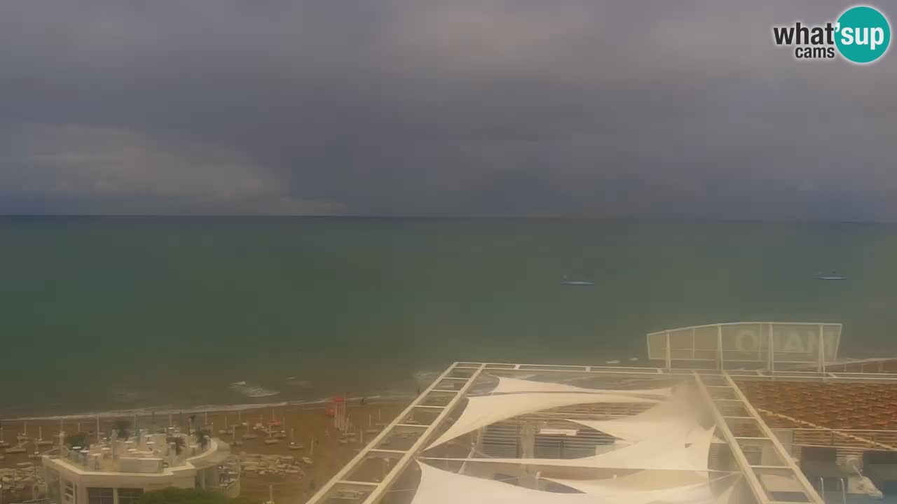 Webcam Caorle Ponente beach from Hotel Marco Polo