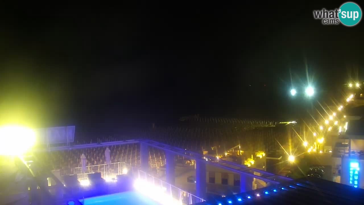 Webcam Caorle Ponente beach from Hotel Marco Polo
