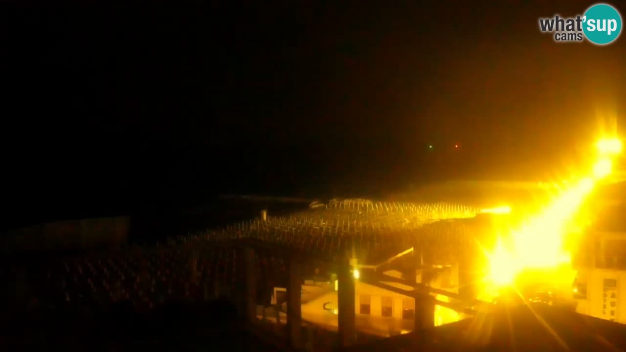 Webcam Caorle Ponente beach from Hotel Marco Polo