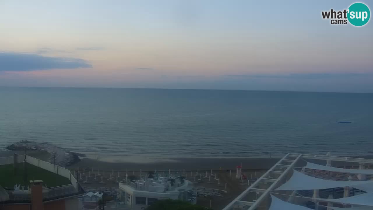 Webcam Caorle weststrand – Ponente Strand nach Hotel Marco Polo