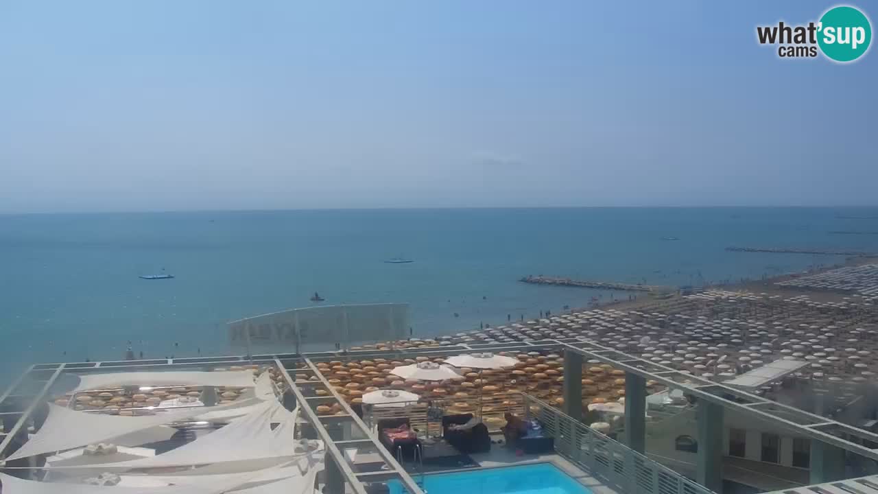 Webcam Caorle weststrand – Ponente Strand nach Hotel Marco Polo
