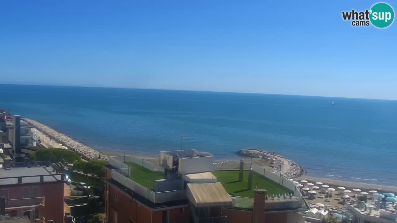 Caorle playa Ponente camera web – Hotel Marco Polo