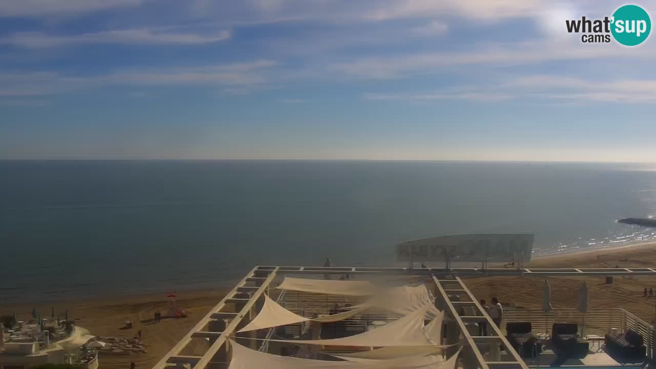Webcam Caorle Ponente beach from Hotel Marco Polo