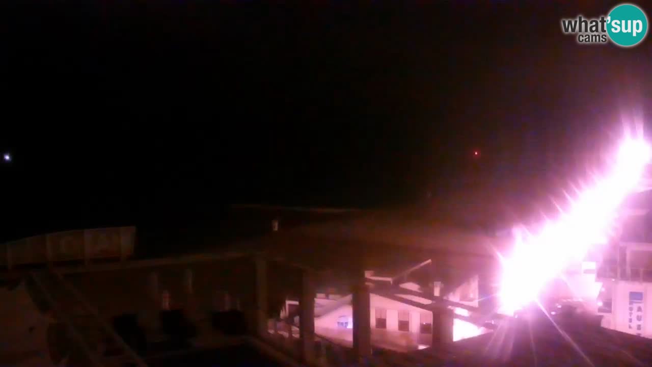 Webcam Caorle Ponente beach from Hotel Marco Polo