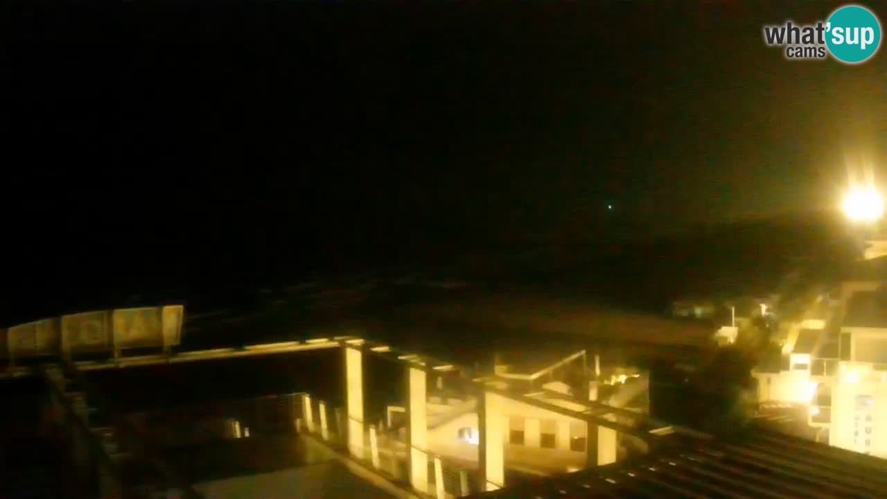 Webcam Caorle weststrand – Ponente Strand nach Hotel Marco Polo