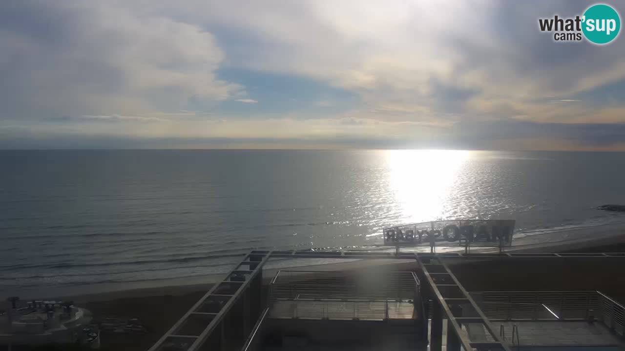 Webcam Caorle weststrand – Ponente Strand nach Hotel Marco Polo