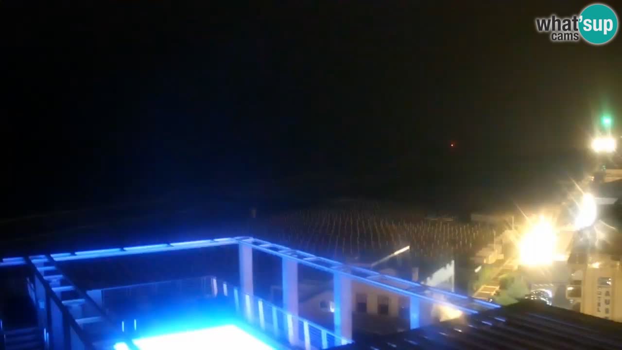 Webcam Caorle weststrand – Ponente Strand nach Hotel Marco Polo