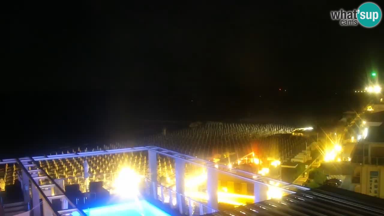 Webcam Caorle Ponente beach from Hotel Marco Polo