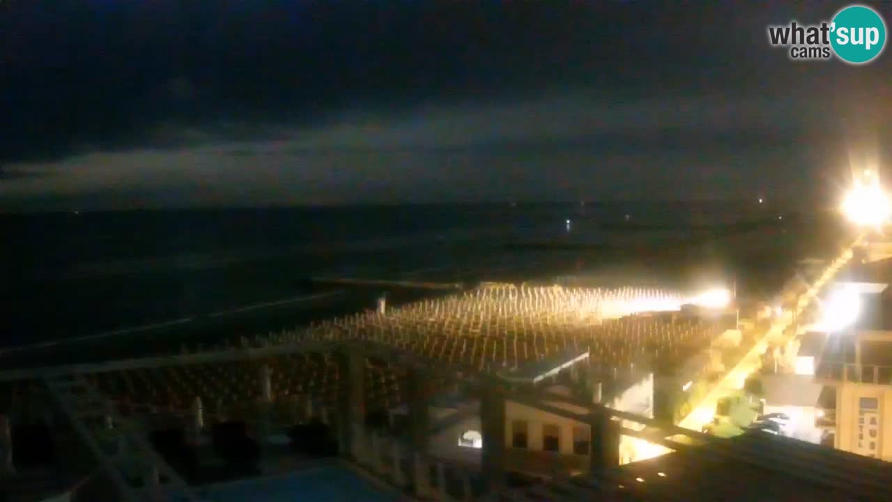 Webcam Caorle weststrand – Ponente Strand nach Hotel Marco Polo