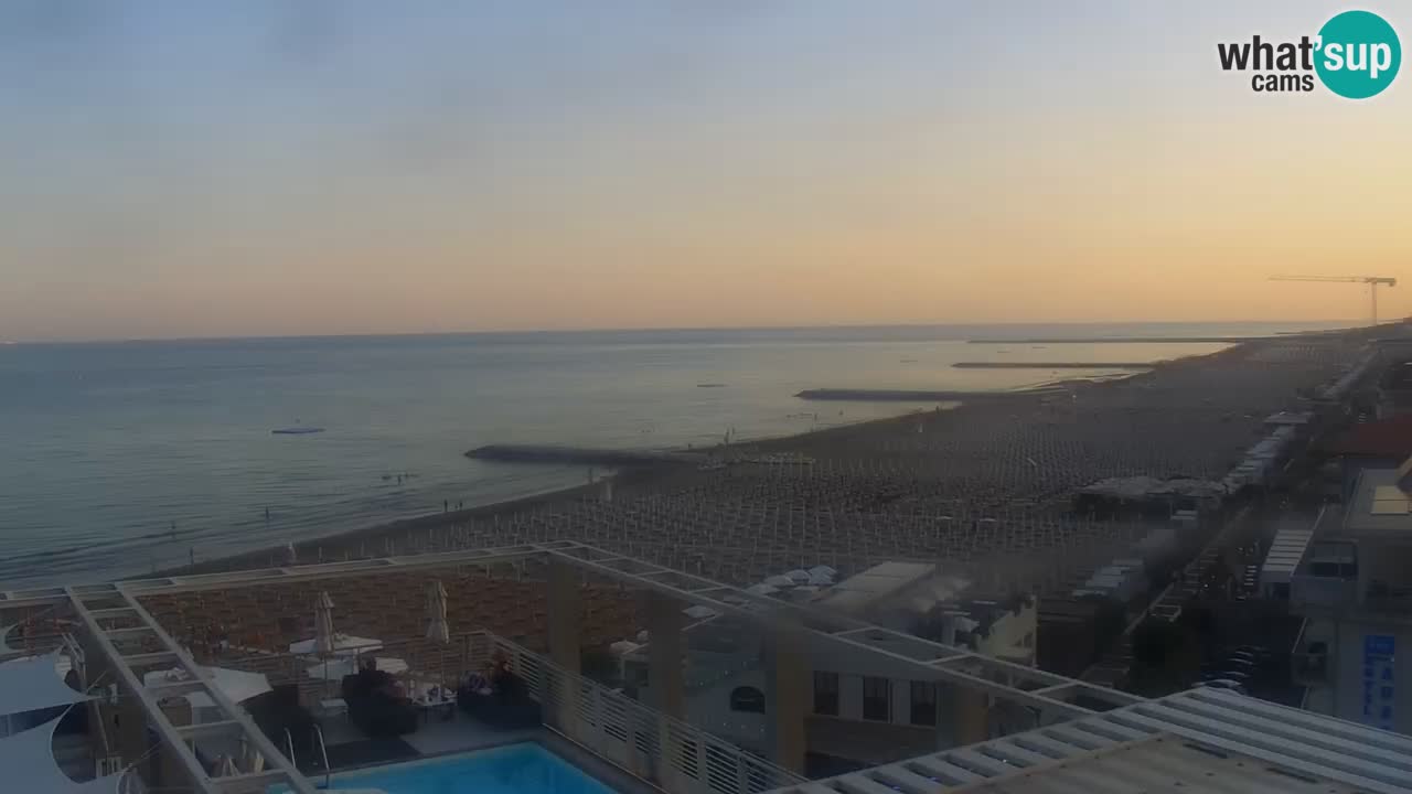 Webcam Caorle weststrand – Ponente Strand nach Hotel Marco Polo