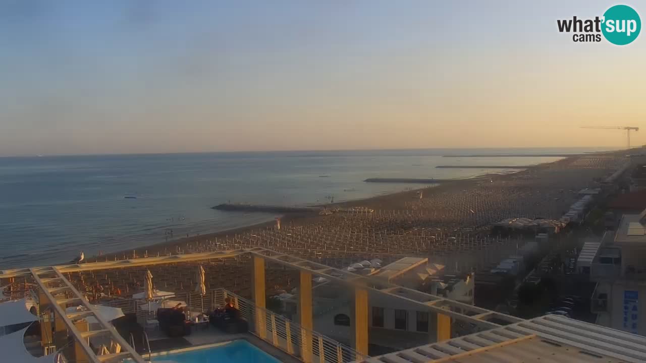 Webcam Caorle Ponente beach from Hotel Marco Polo
