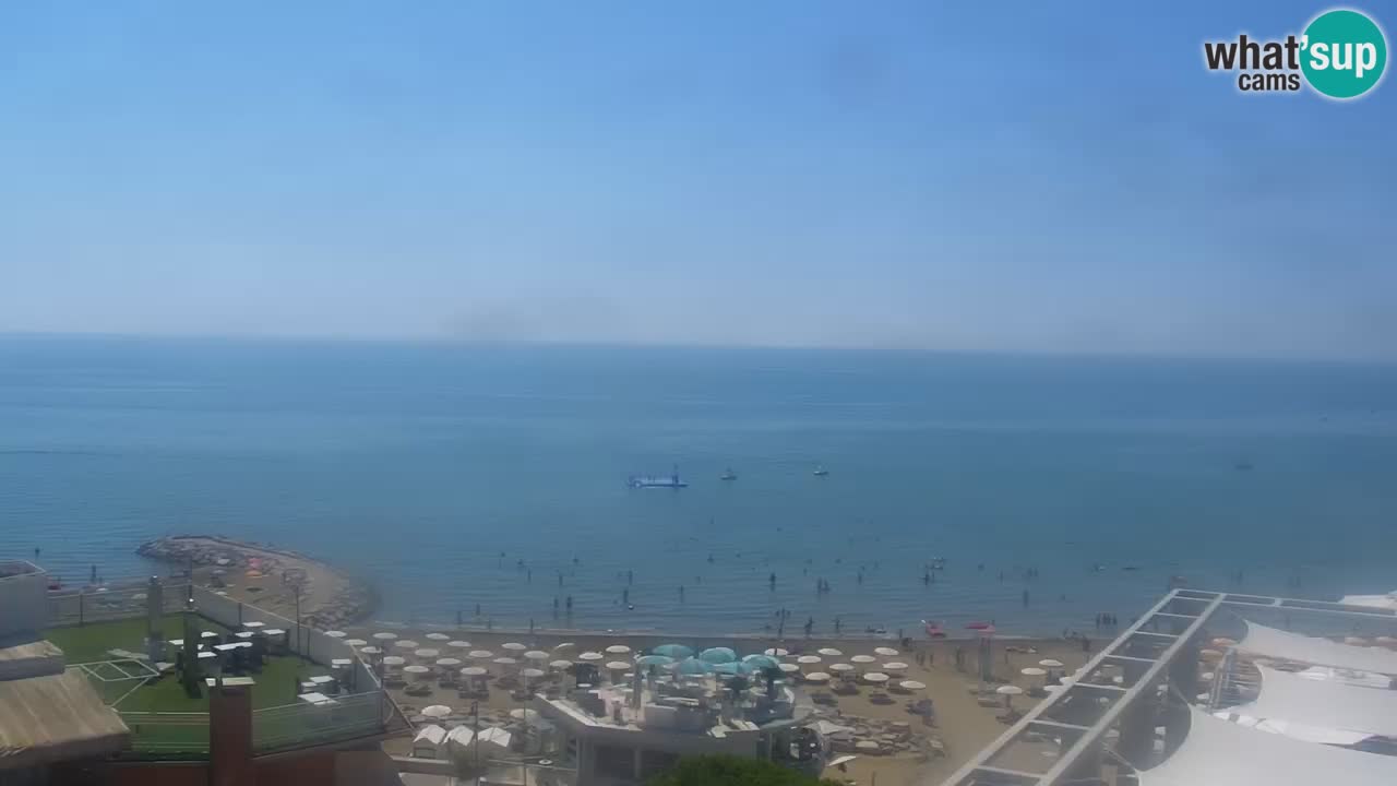 Webcam Caorle weststrand – Ponente Strand nach Hotel Marco Polo