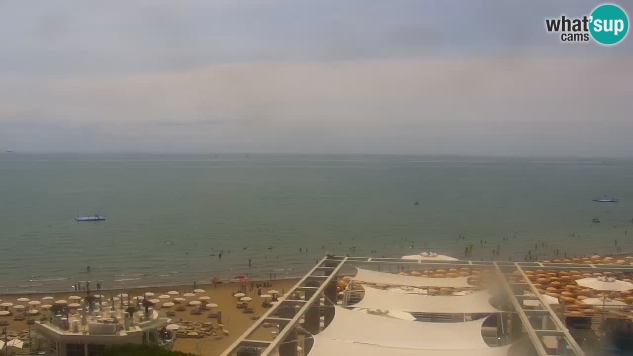 Webcam Caorle Ponente beach from Hotel Marco Polo