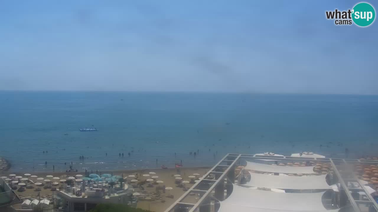 Webcam Caorle Ponente beach from Hotel Marco Polo