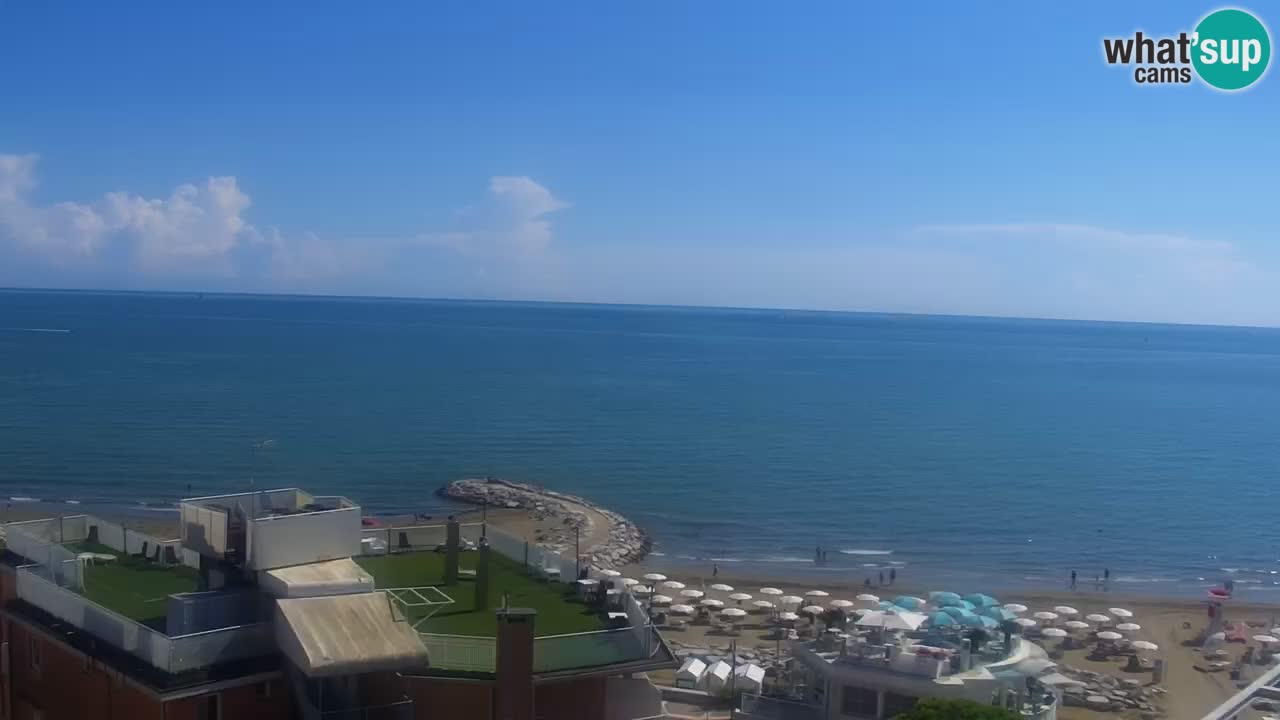 Webcam Spiaggia Ponente – Hotel Marco Polo – Caorle