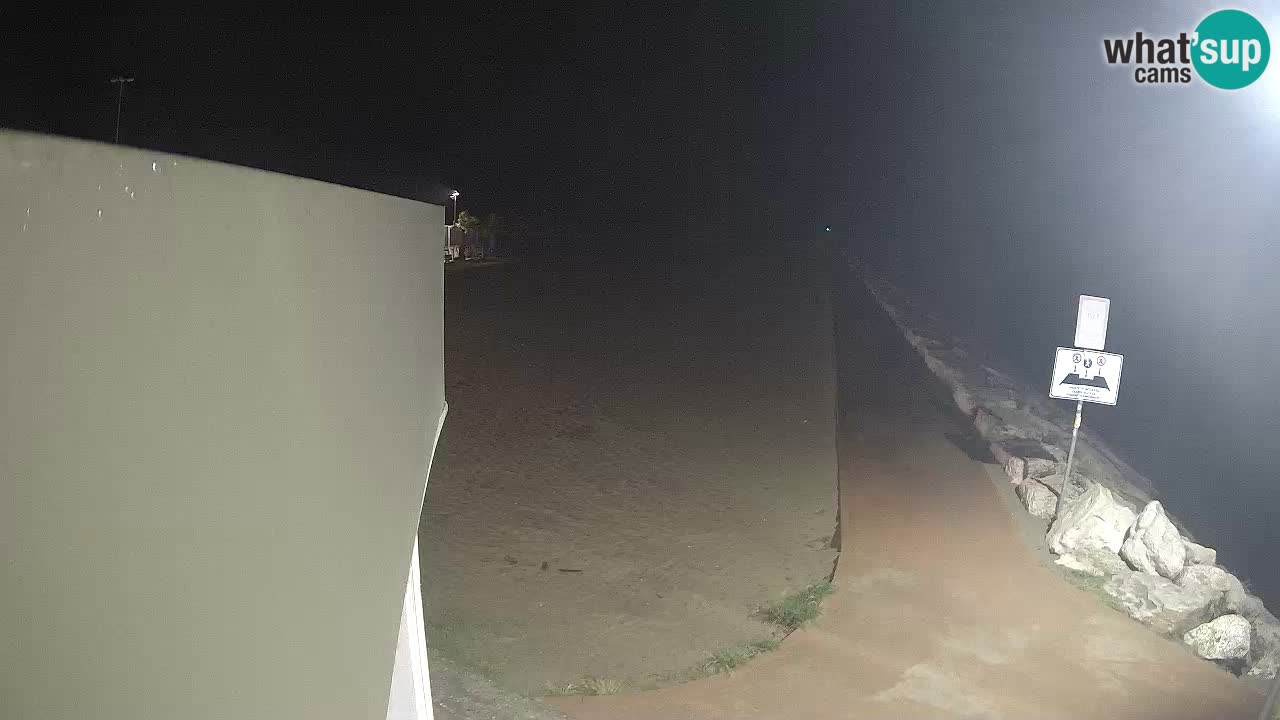 Webcam Caorle  – spiaggia Ponente – rivière Livenza