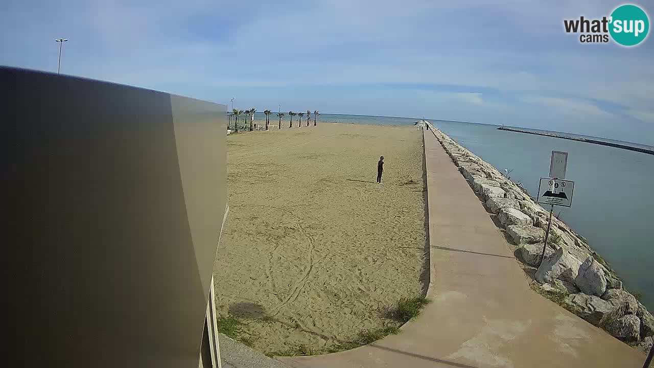 Webcam Caorle  – spiaggia Ponente – presso la foce del fiume Livenza