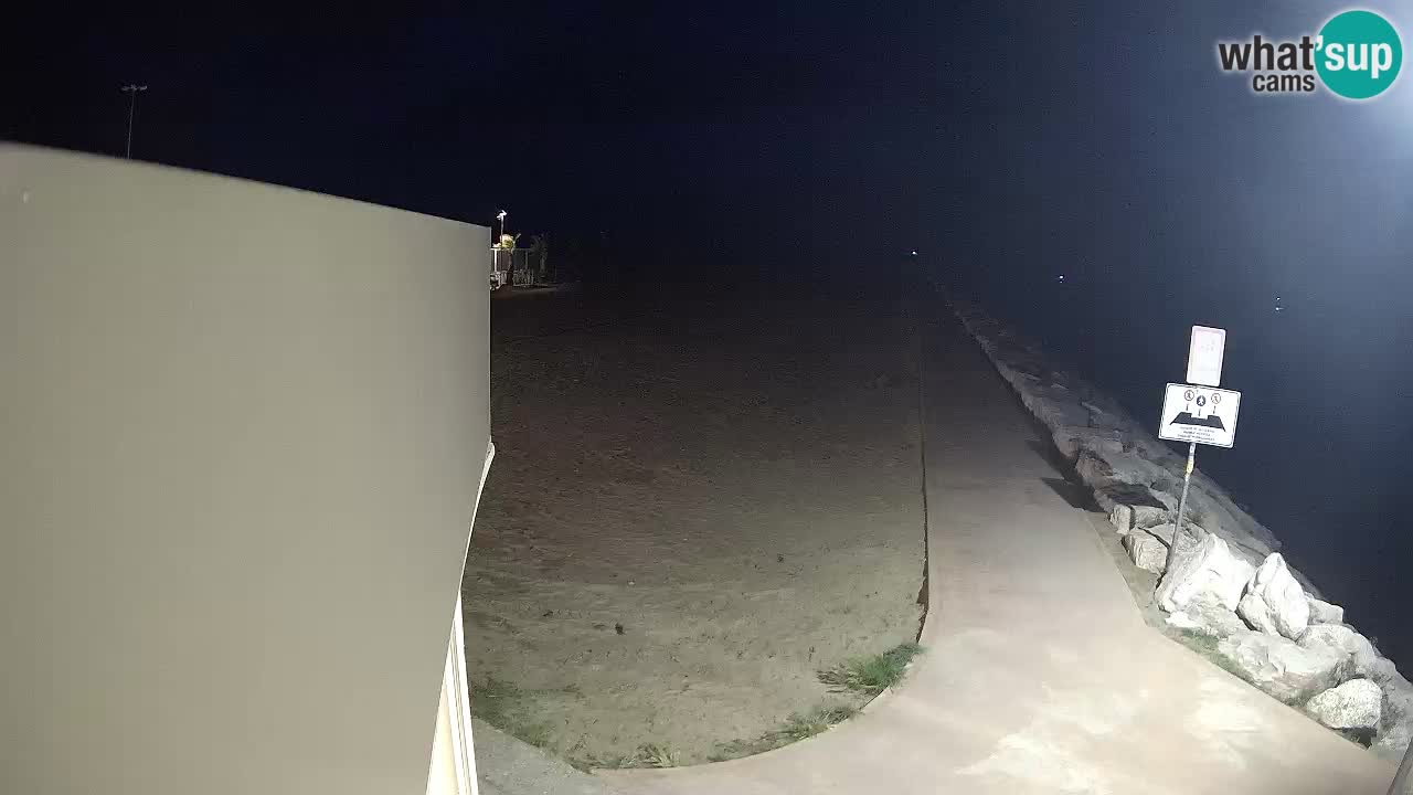 Webcam Caorle  – spiaggia Ponente – rio Livenza