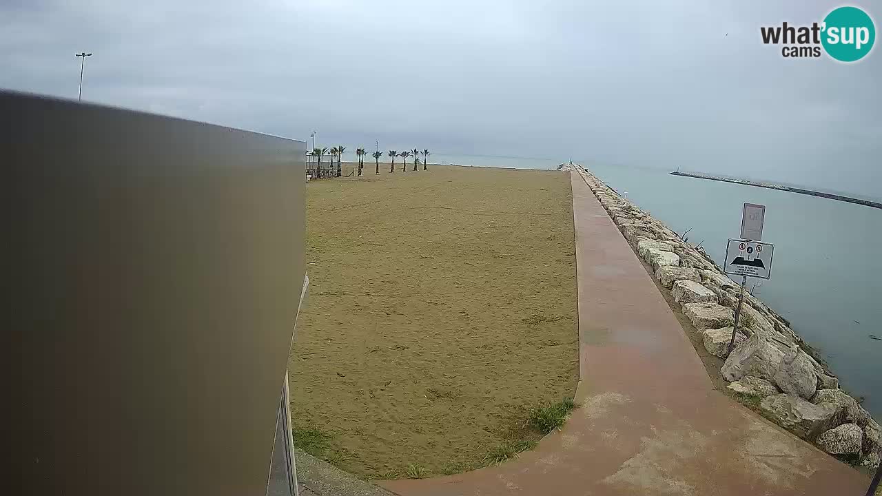 Webcam Caorle  – spiaggia Ponente – rio Livenza