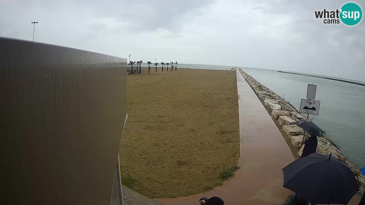 Webcam Caorle – Ponente beach near Livenza channel
