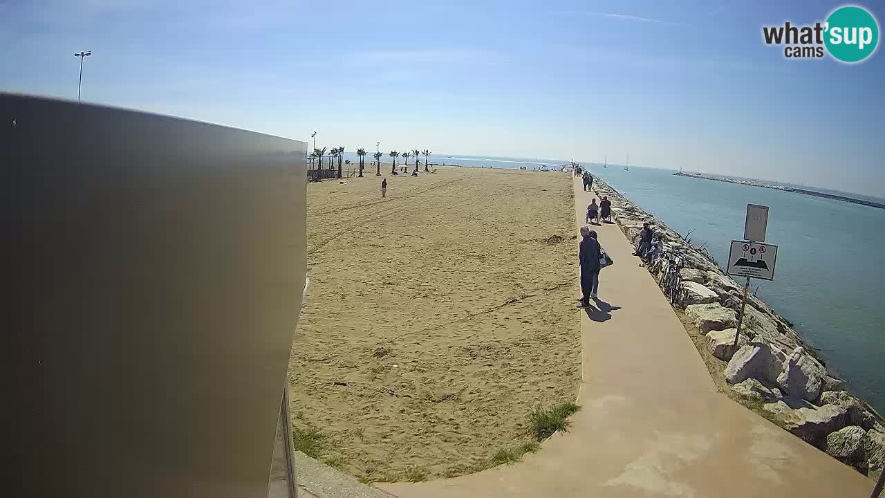 Webcam Caorle  – spiaggia Ponente – rivière Livenza