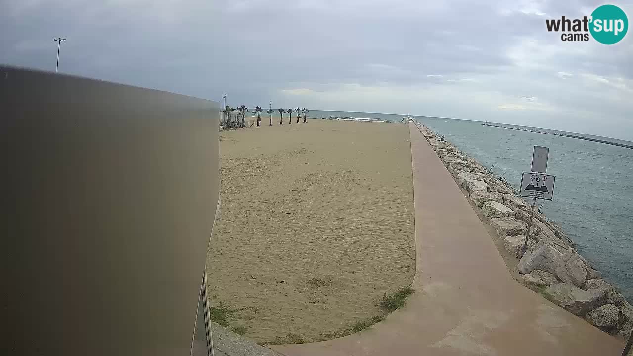 Webcam Caorle  – spiaggia Ponente – presso la foce del fiume Livenza
