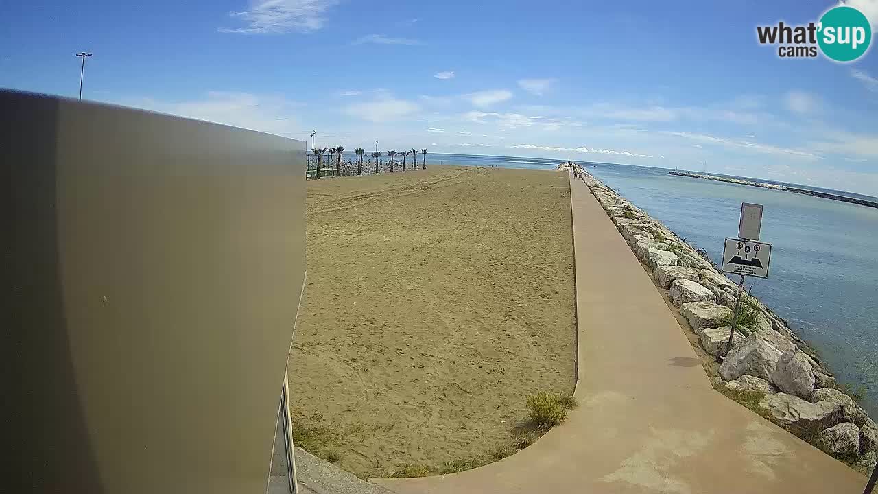 Caorle webcam Pic Nic – plage Ponente – rivière Livenza