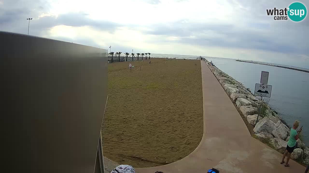 Caorle Pic Nic Ponente strand webcam – kanal Livenza