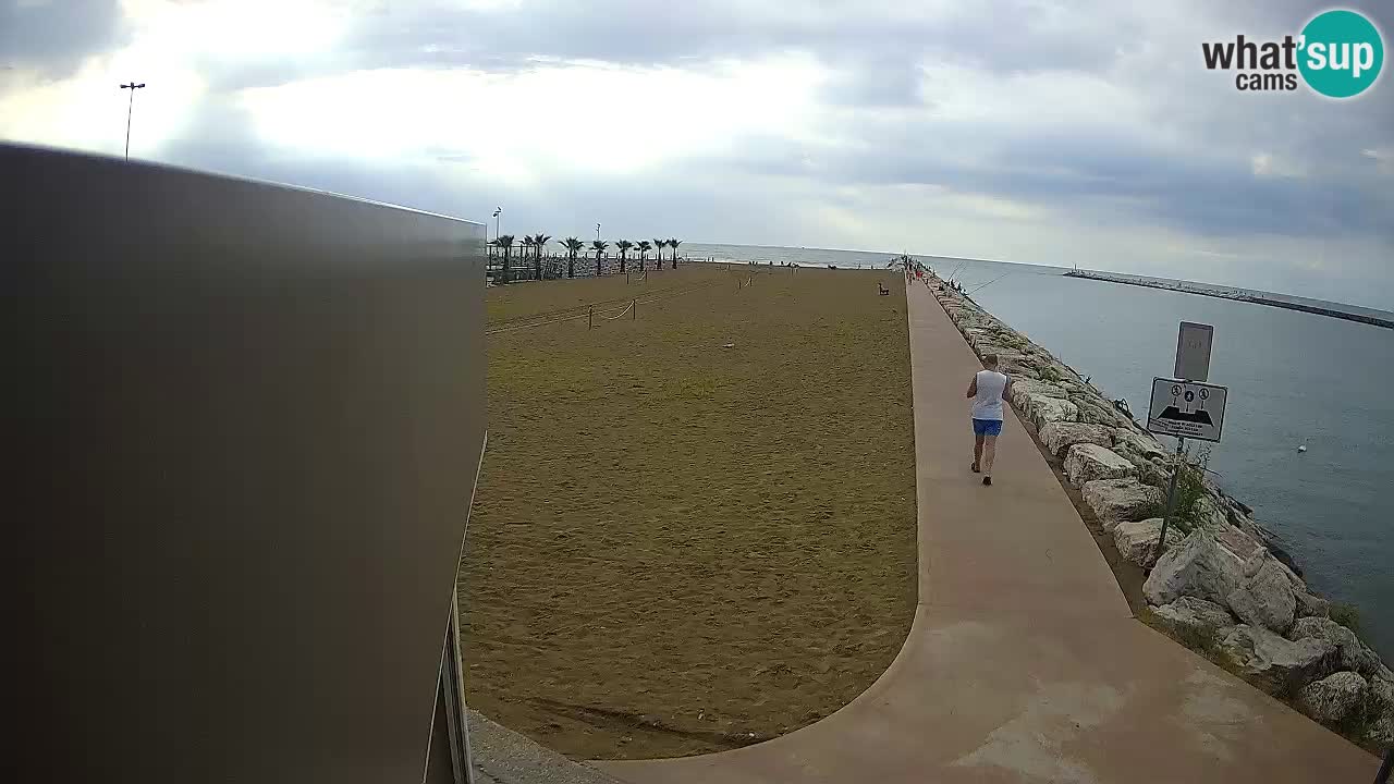 Caorle Pic Nic Ponente strand webcam – kanal Livenza