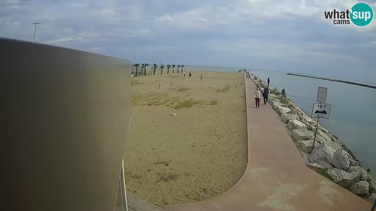 Caorle webcam Pic Nic – plage Ponente – rivière Livenza