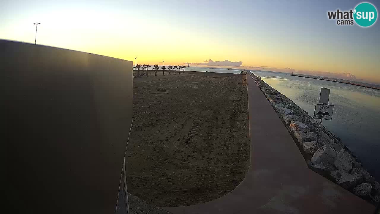 Caorle webcam Pic Nic – plage Ponente – rivière Livenza