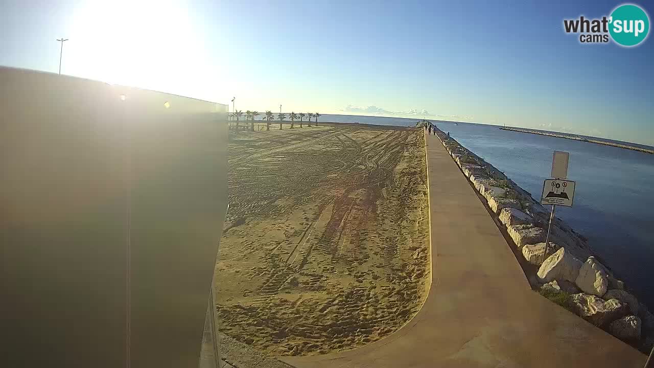 Caorle Pic Nic web cam – spiaggia Ponente – presso la foce del fiume Livenza