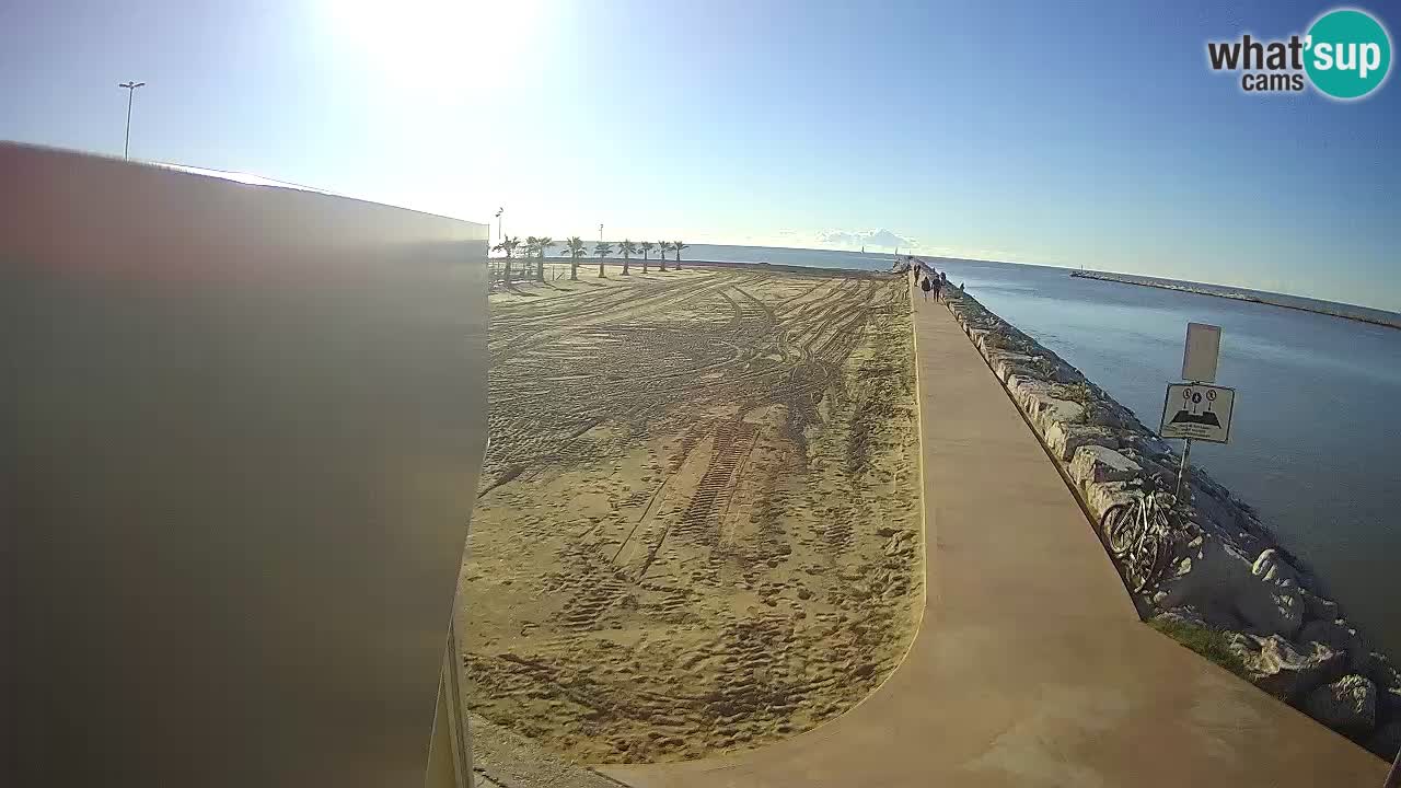 Caorle webcam Pic Nic – plage Ponente – rivière Livenza