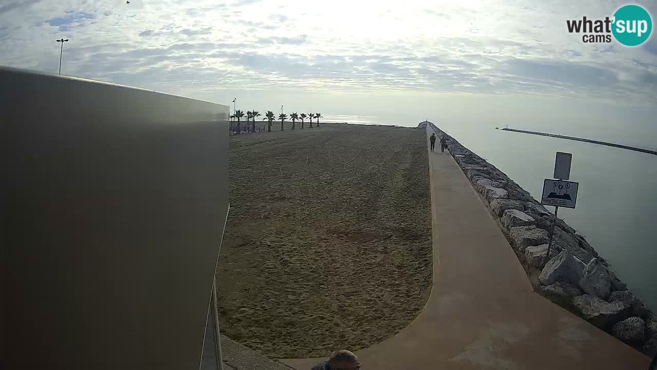 Caorle webcam Pic Nic – plage Ponente – rivière Livenza